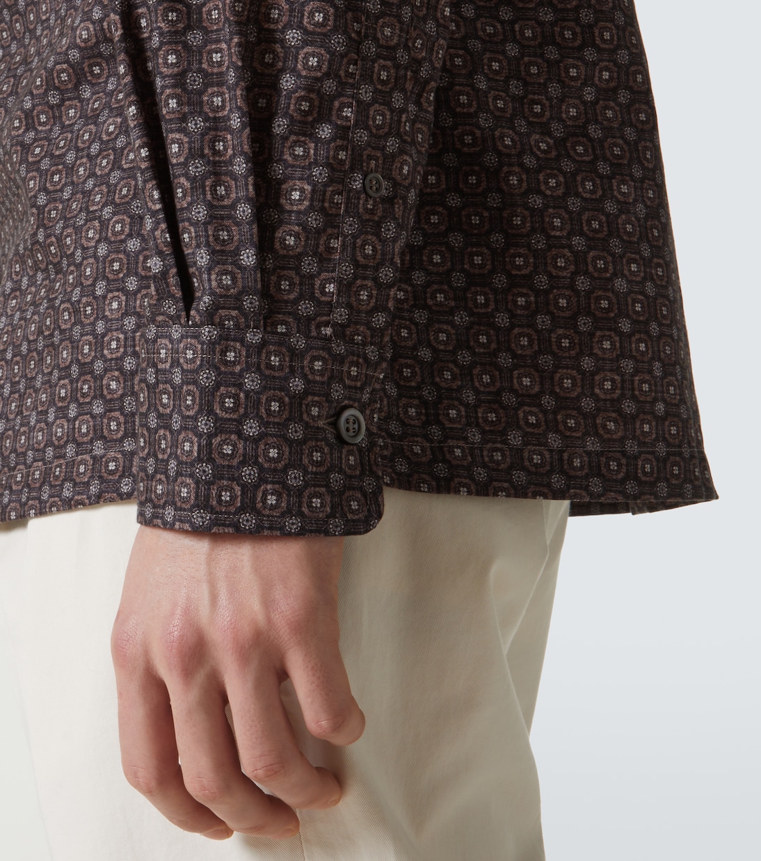 Bedrucktes Hemd aus Baumwolle | Brunello Cucinelli