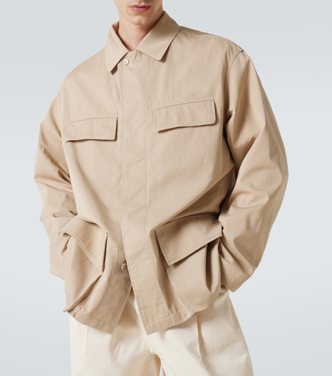 Giacca camicia in twill di cotone | Lemaire
