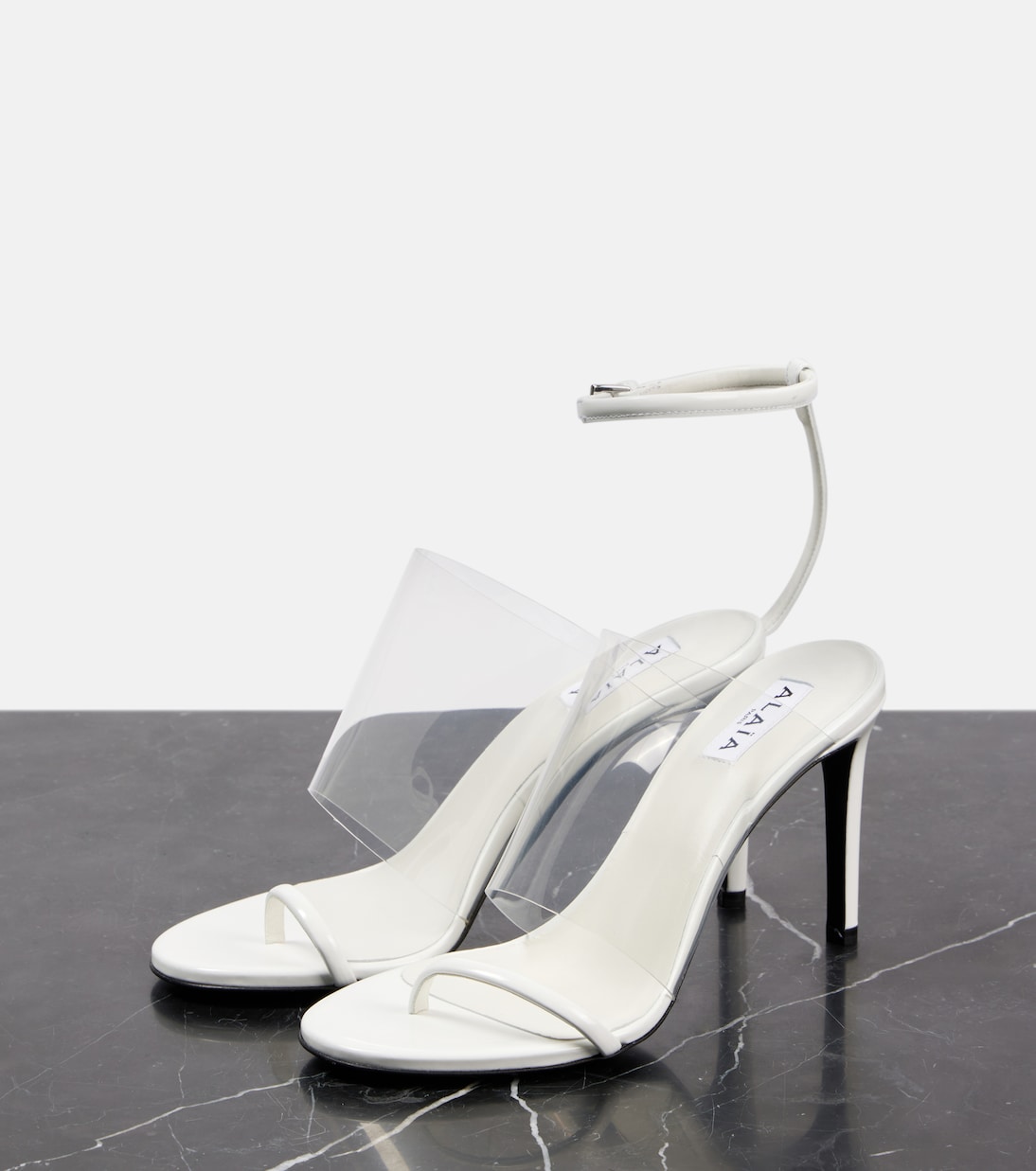 Sandali Plexi 90 in pelle e PU | Alaïa