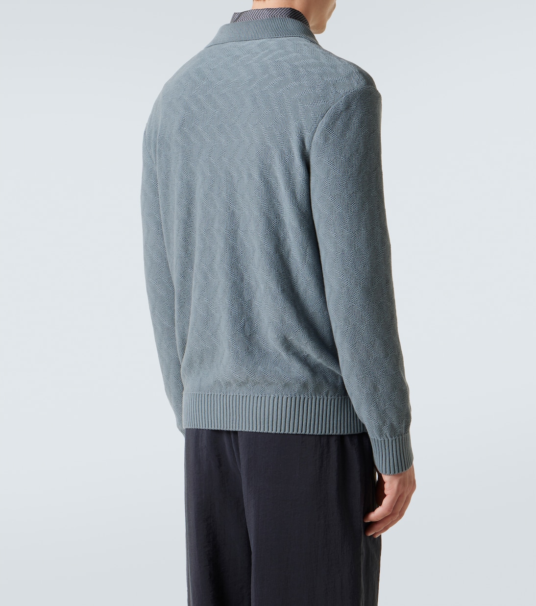Polo en jacquard de coton | Giorgio Armani