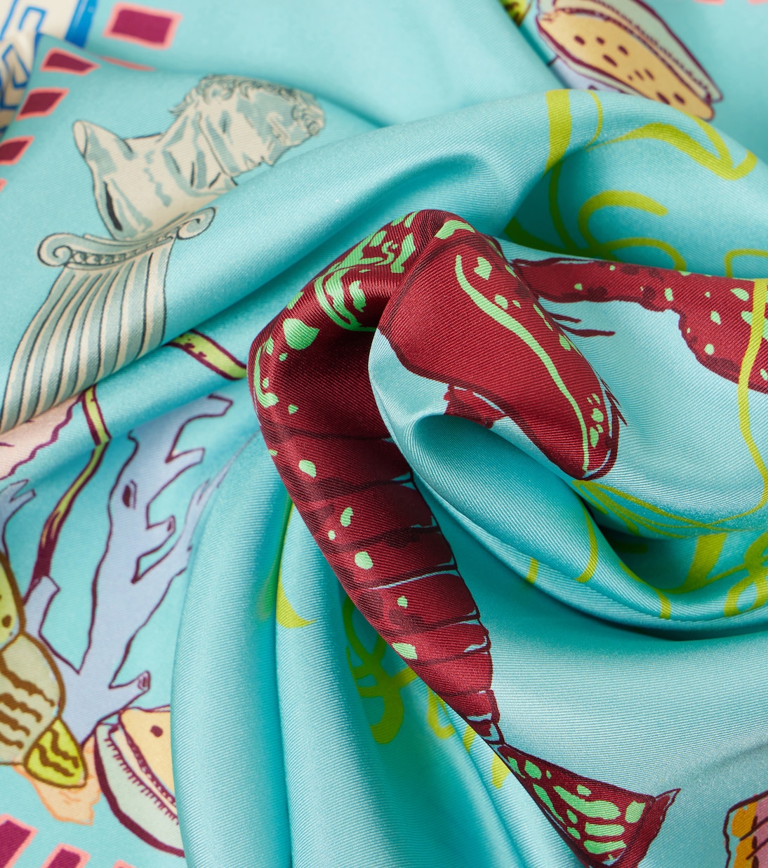 Foulard Surrealist in seta | Alémais