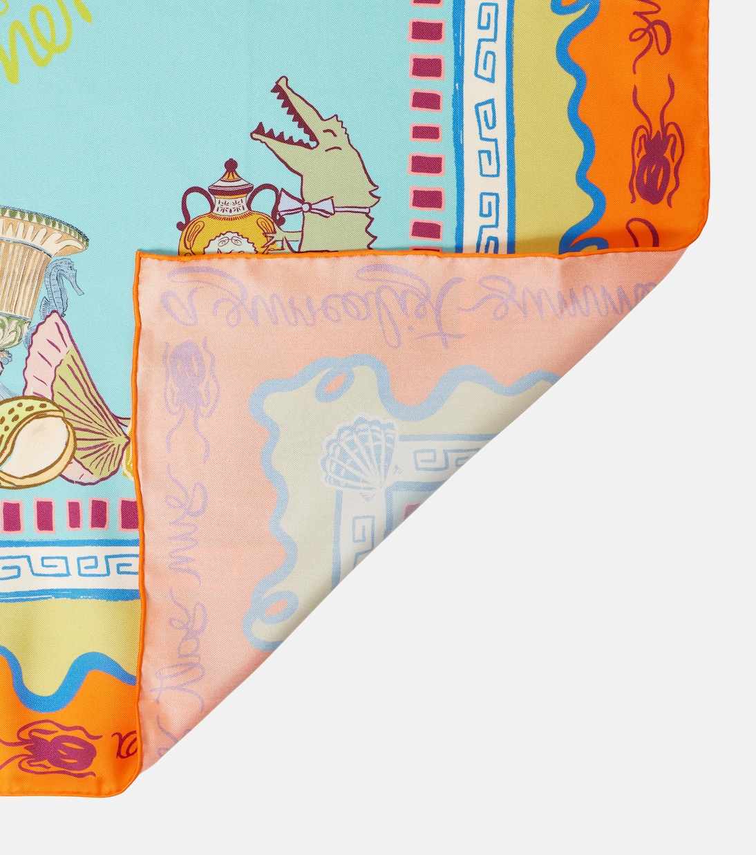 Foulard Surrealist in seta | Alémais