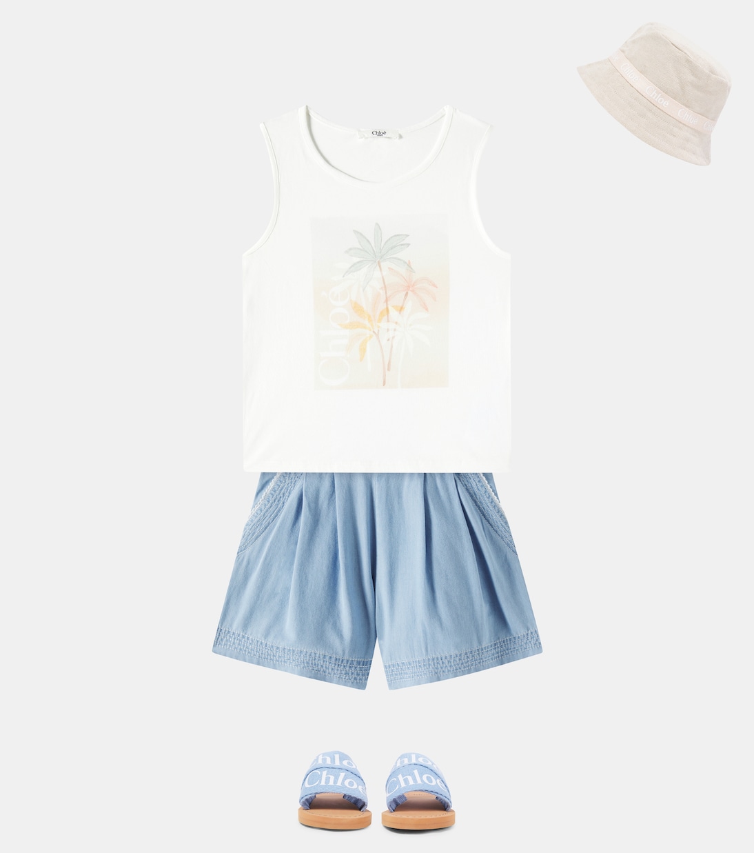 Hut aus Jute und Baumwolle | Chloé Kids