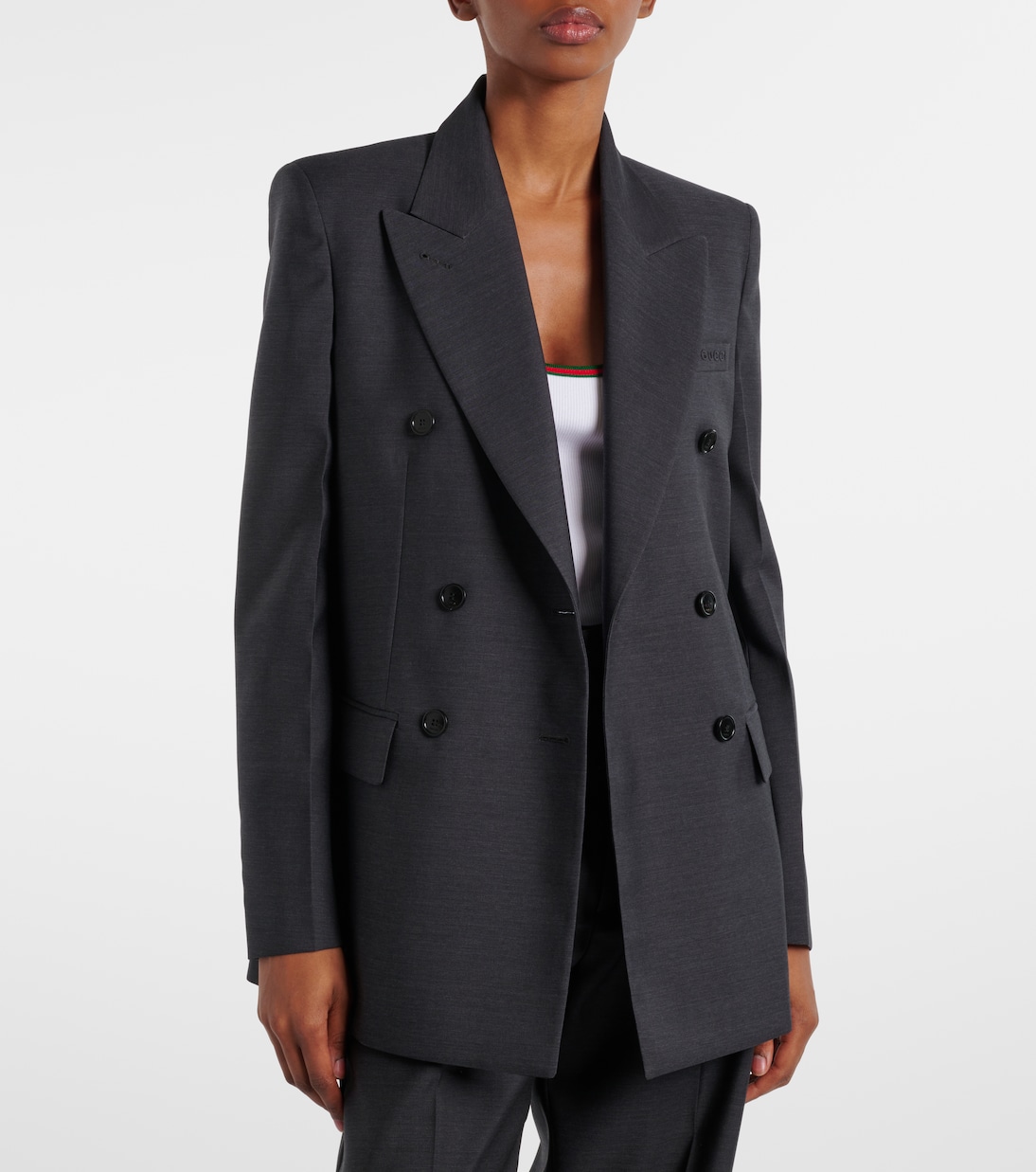 Double-breasted wool blazer | Gucci