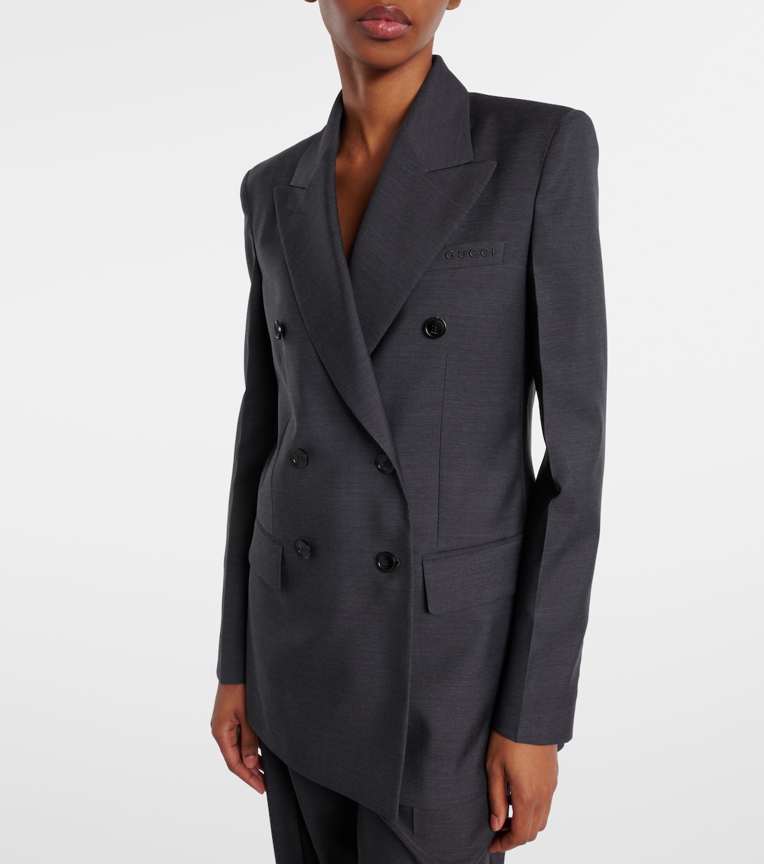 Double-breasted wool blazer | Gucci