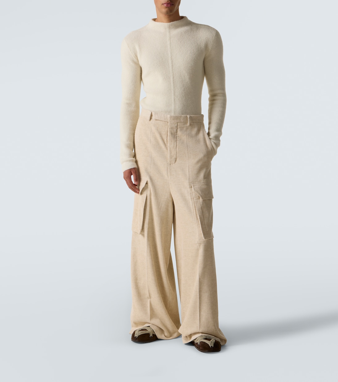 Firebanks cotton and linen cargo pants | Rick Owens