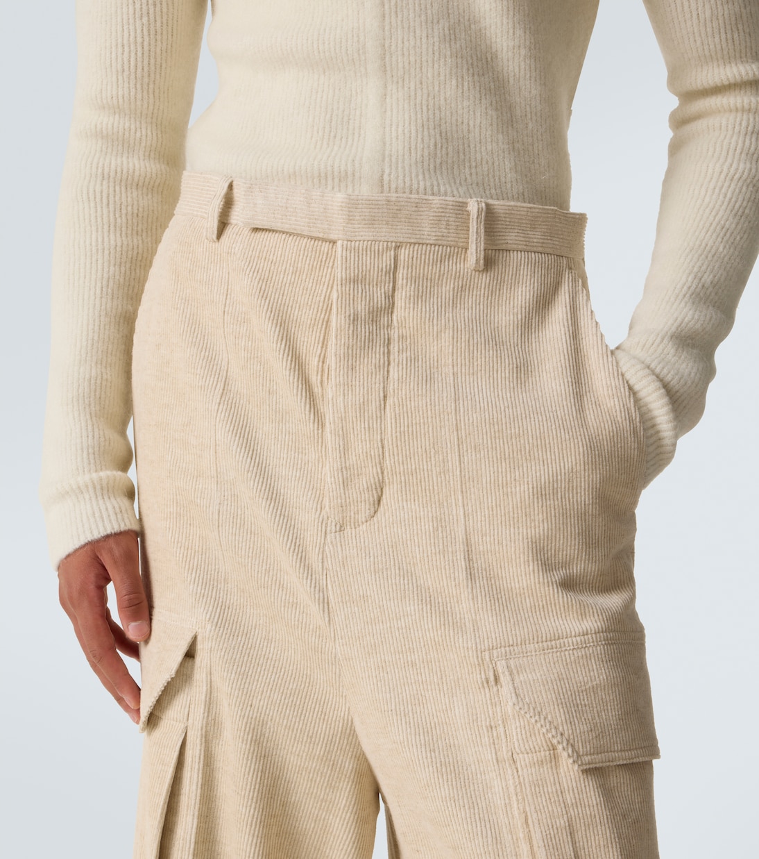 Firebanks cotton and linen cargo pants | Rick Owens