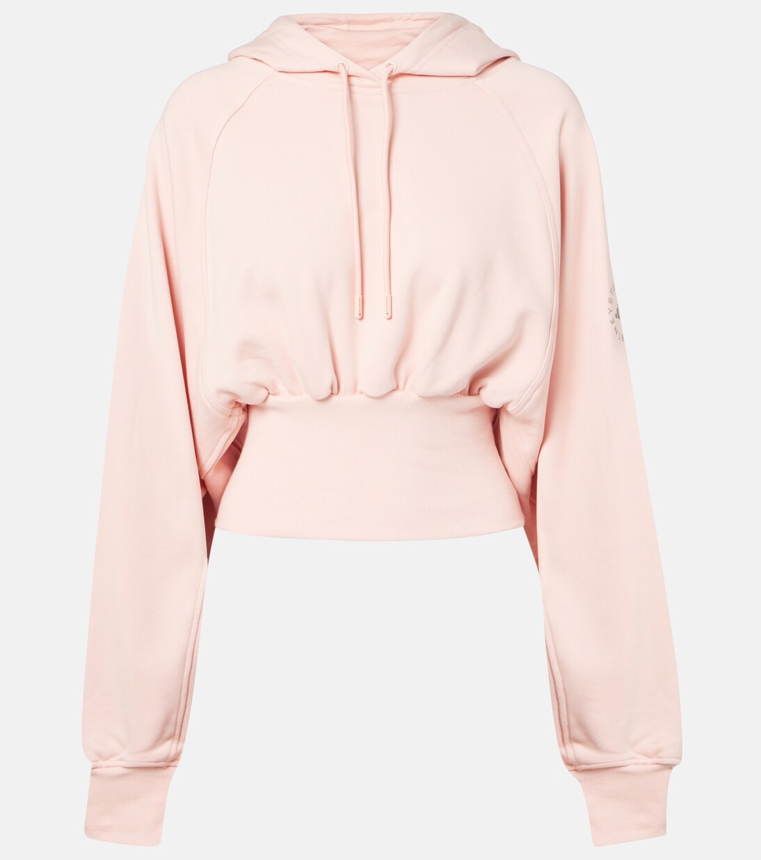 Cropped cotton fleece sweatshirt | Adidas by Stella McCartney
