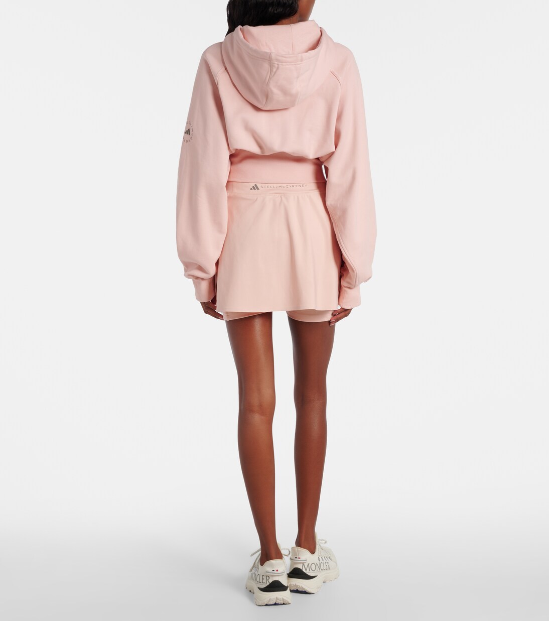 Cropped cotton fleece sweatshirt | Adidas by Stella McCartney