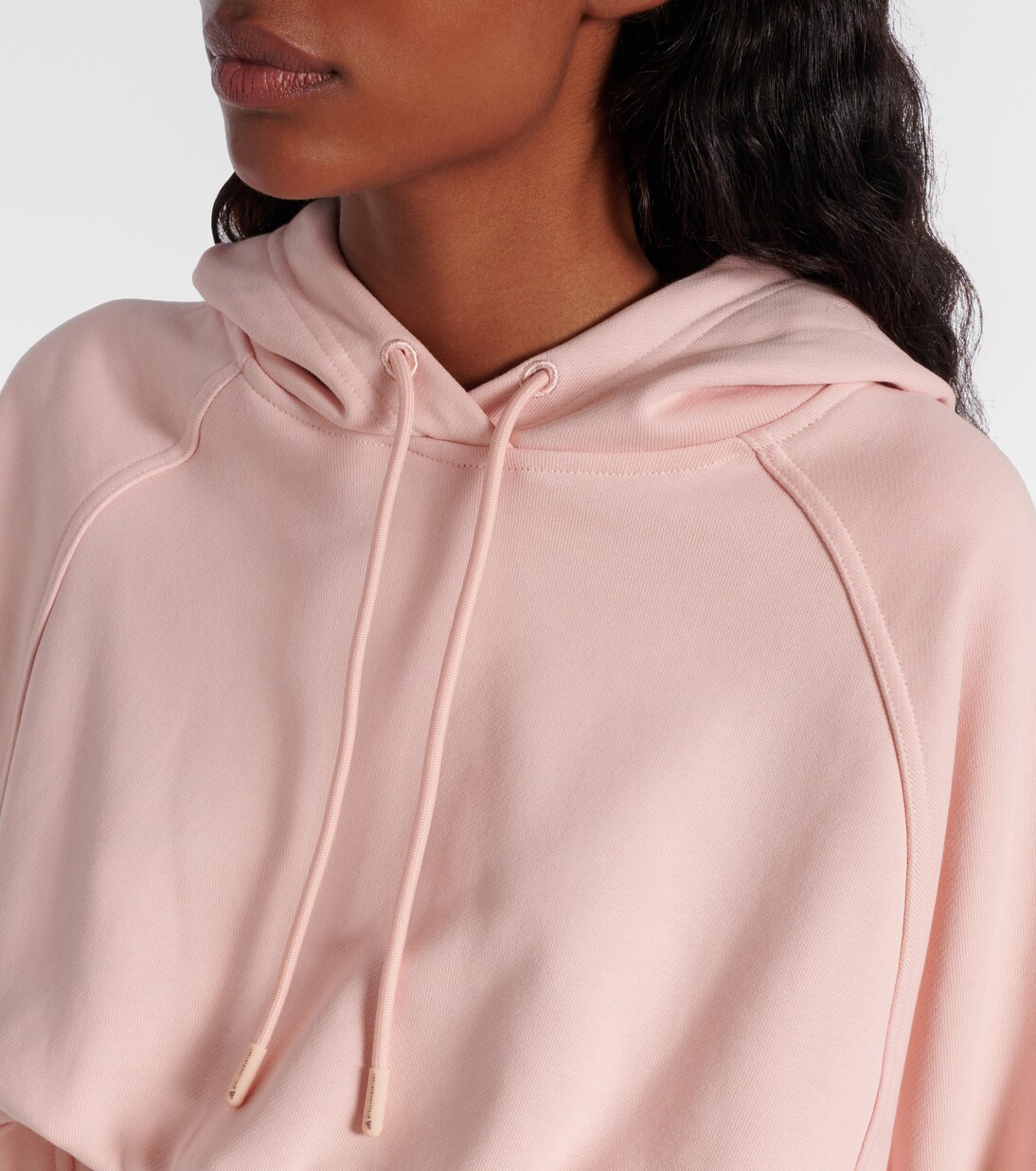 Cropped cotton fleece sweatshirt | Adidas by Stella McCartney