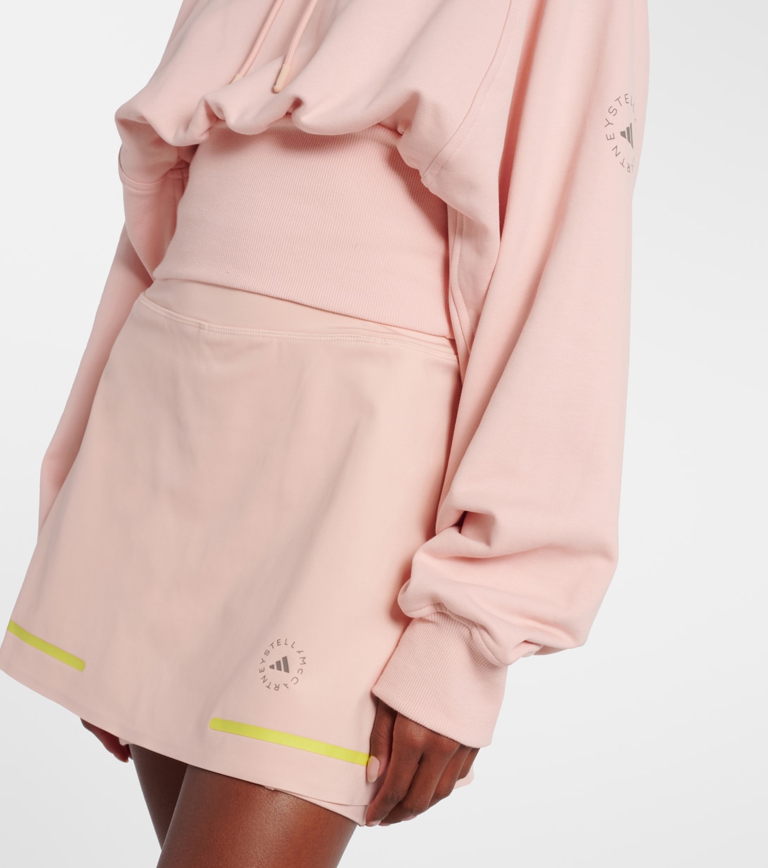 Cropped cotton fleece sweatshirt | Adidas by Stella McCartney