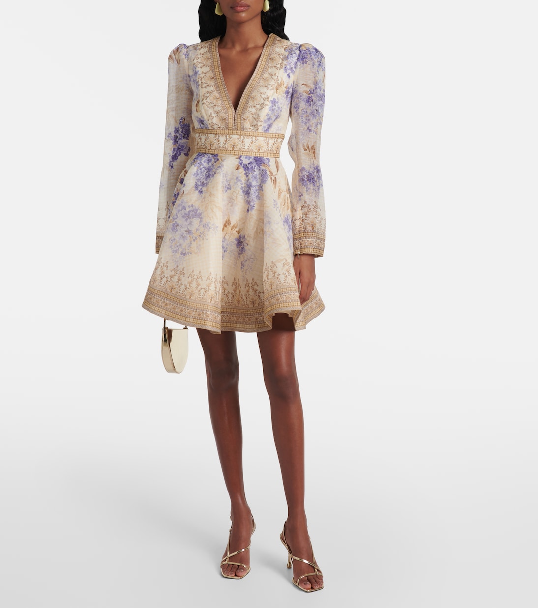 Dawning Plunge printed minidress | Zimmermann
