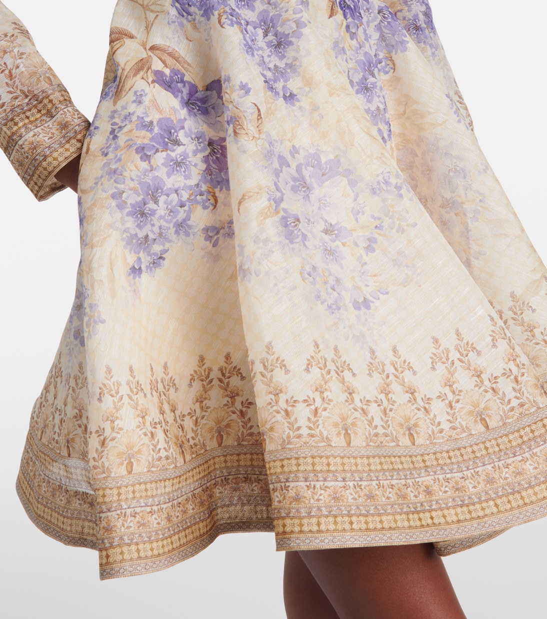 Dawning Plunge printed minidress | Zimmermann
