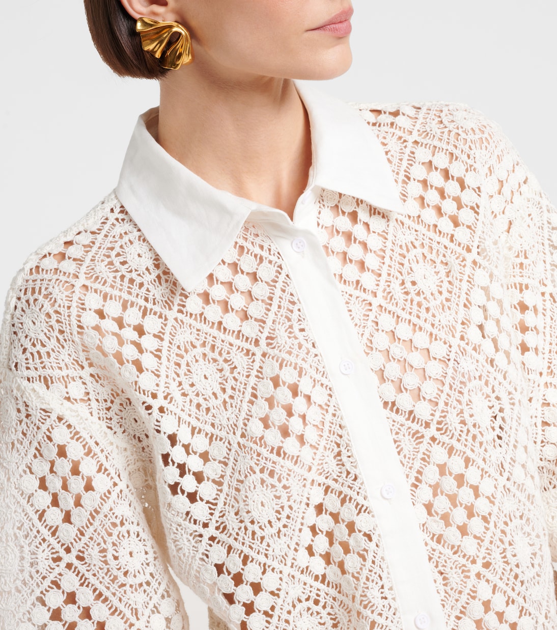 Camicia in crochet di cotone | SIR