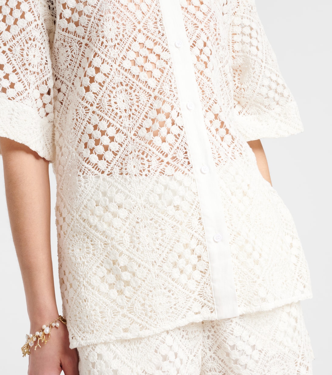 Camicia in crochet di cotone | SIR
