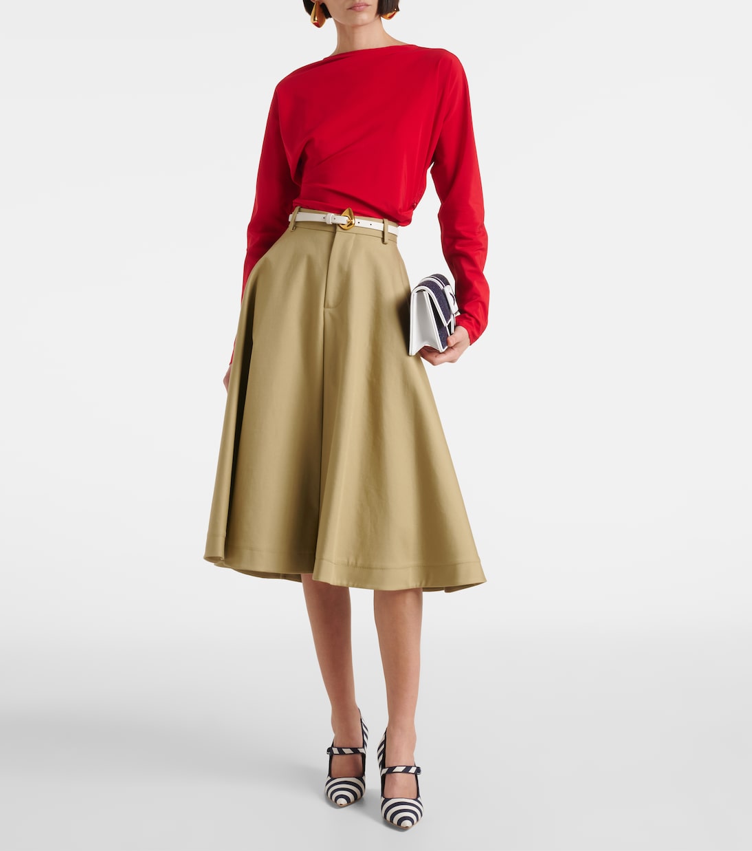 Escarpins Mary Jane Campari 90 rayés | Manolo Blahnik