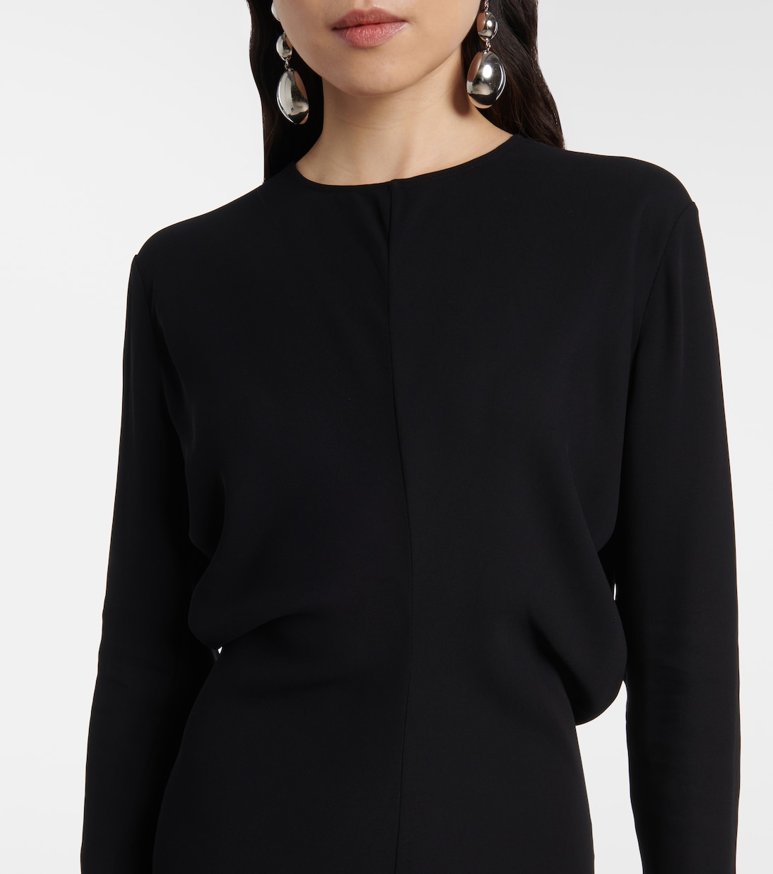 Vestido largo drapeado | Toteme