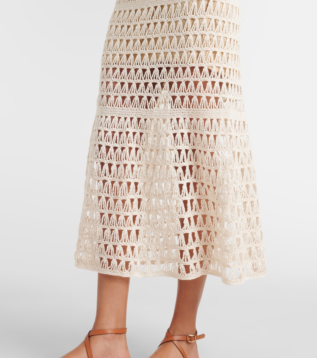 Abito lungo in crochet di cotone | Anna Kosturova