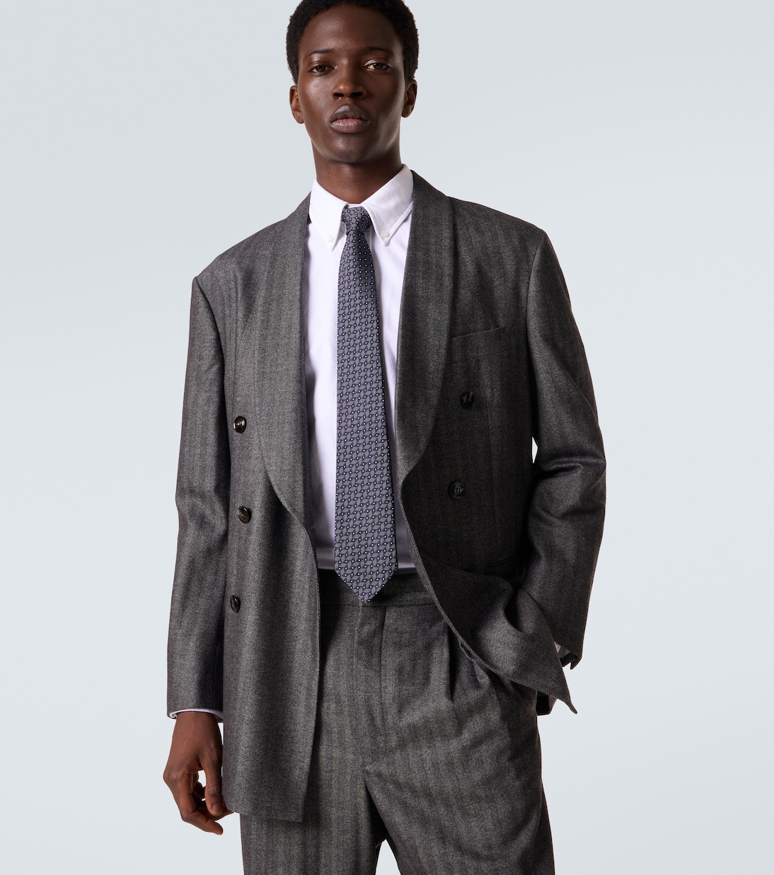 Corbata de sarga de seda en jacquard | Giorgio Armani