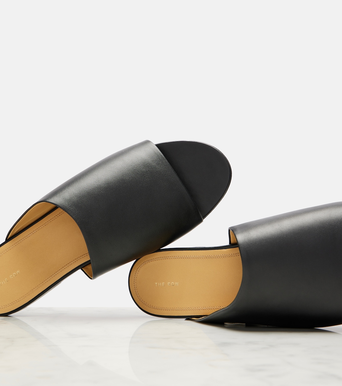 Signum leather slides | The Row