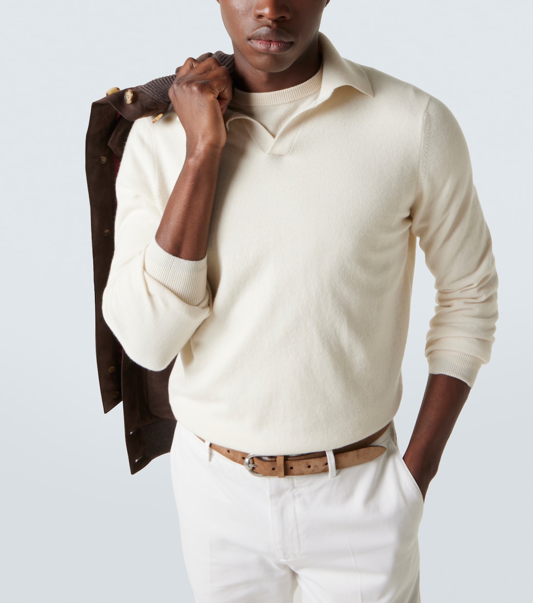 Cashmere polo sweater | Brunello Cucinelli