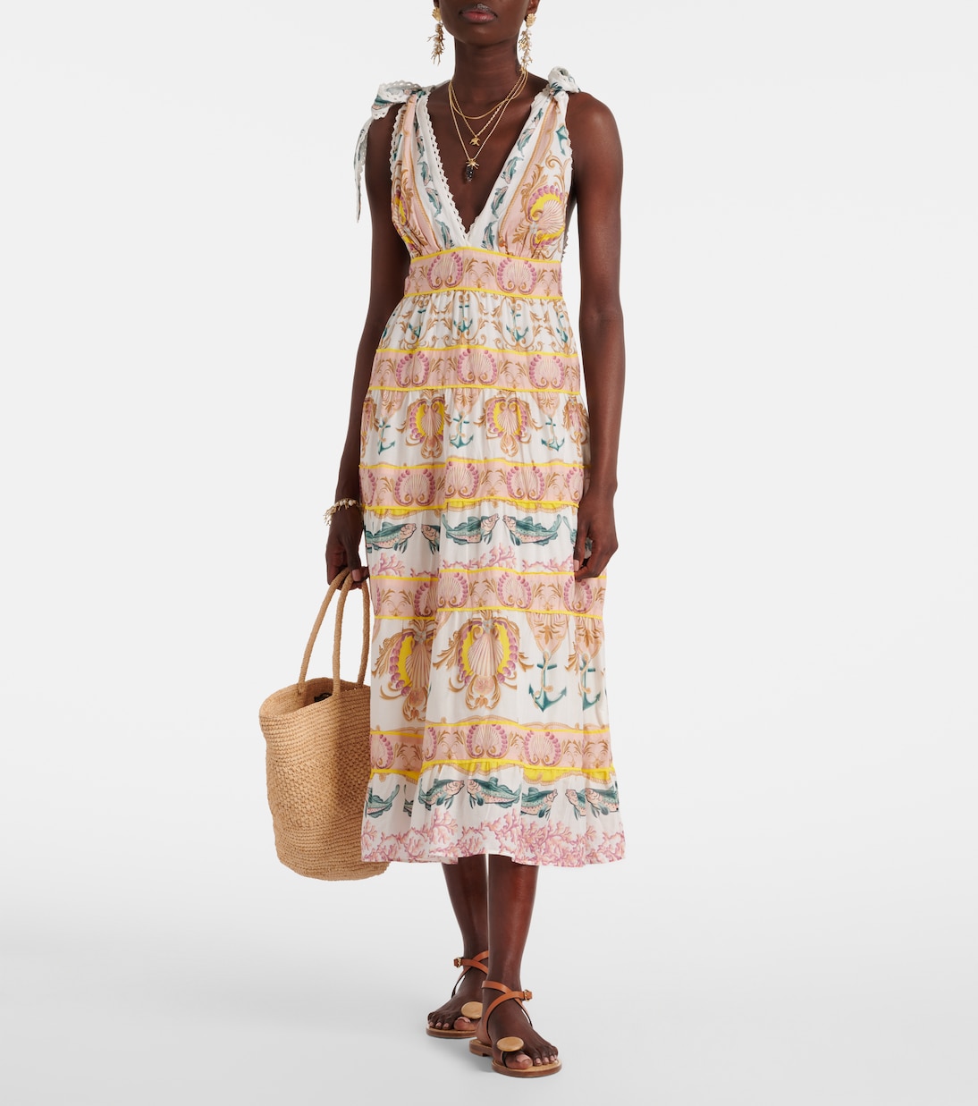 Bedrucktes Midikleid Maritime Magic | Farm Rio