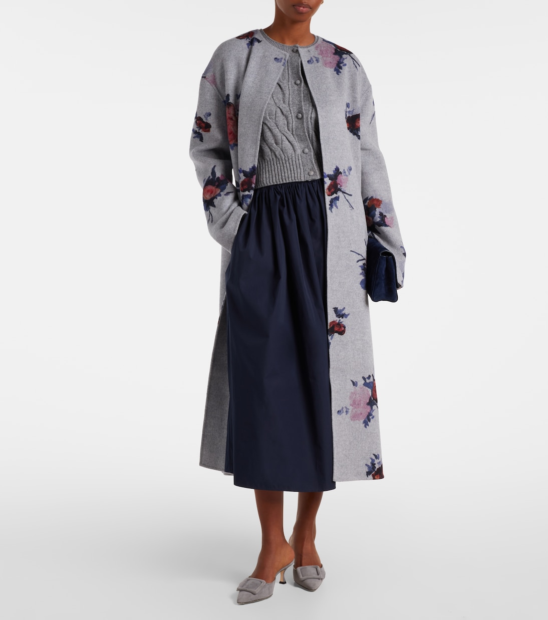 Floral wool coat | Erdem