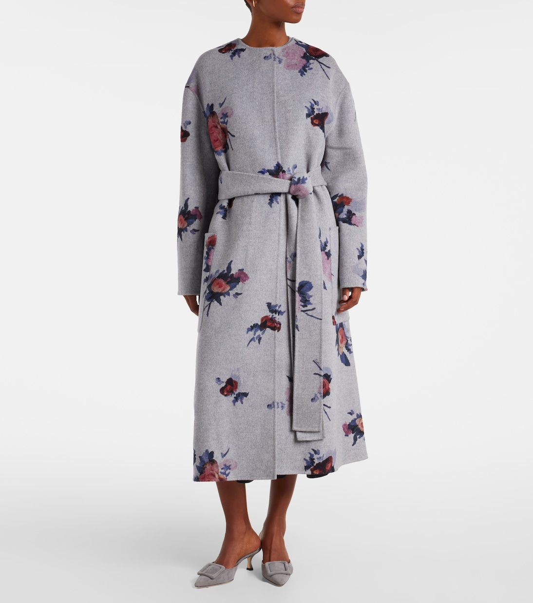 Floral wool coat | Erdem