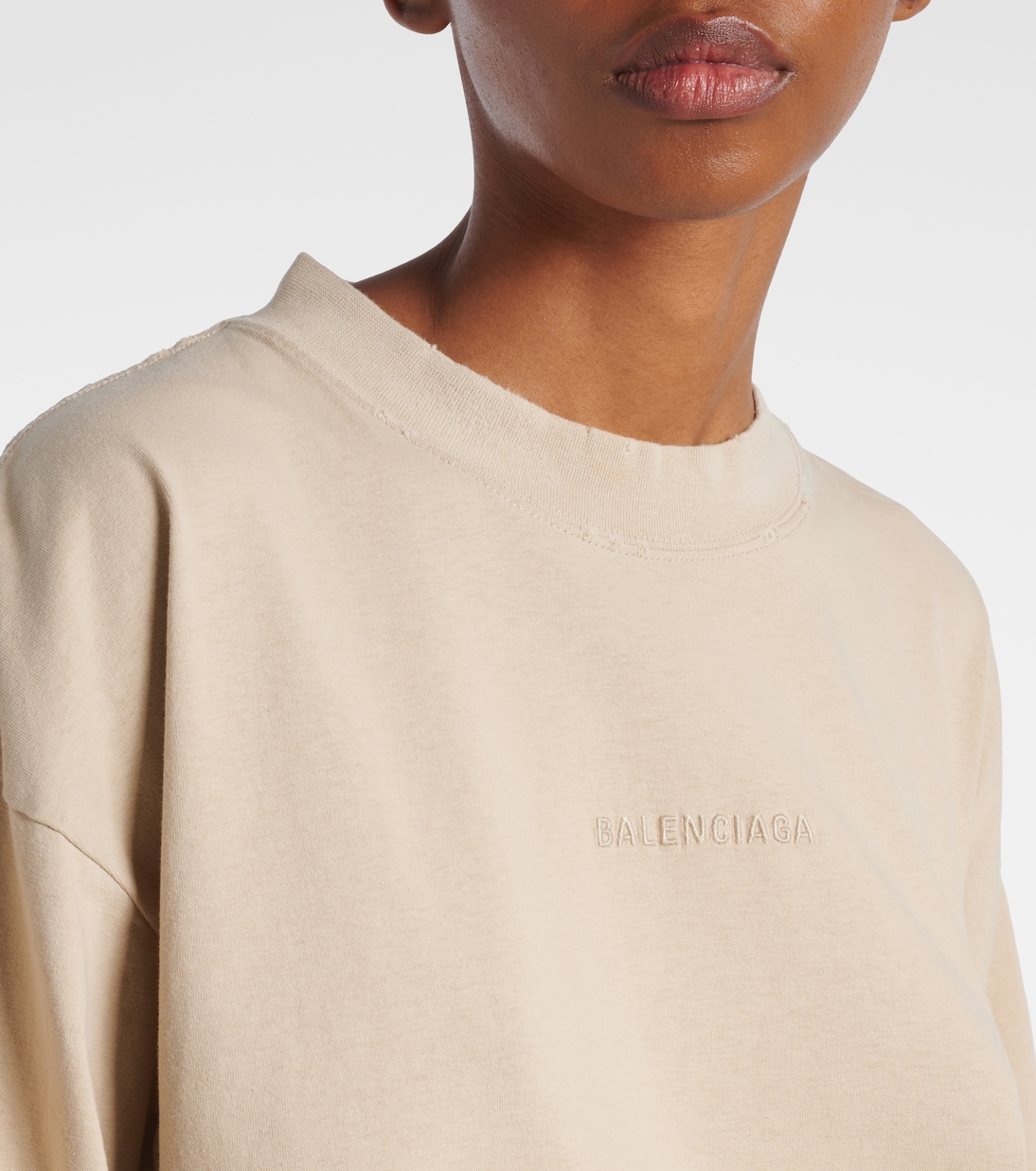T-Shirt aus Baumwoll-Jersey mit Logo | Balenciaga