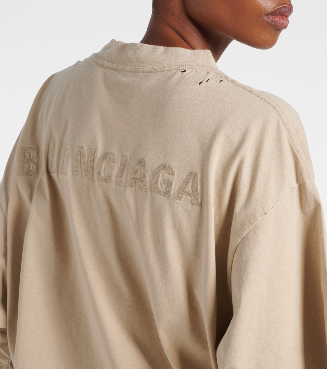 T-Shirt aus Baumwoll-Jersey mit Logo | Balenciaga