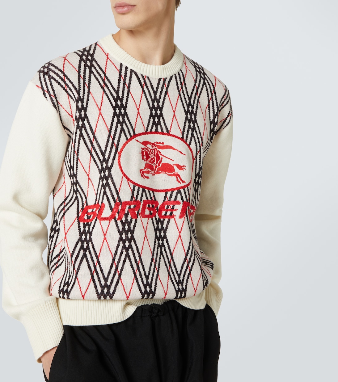 Argyle jacquard sweater | Burberry