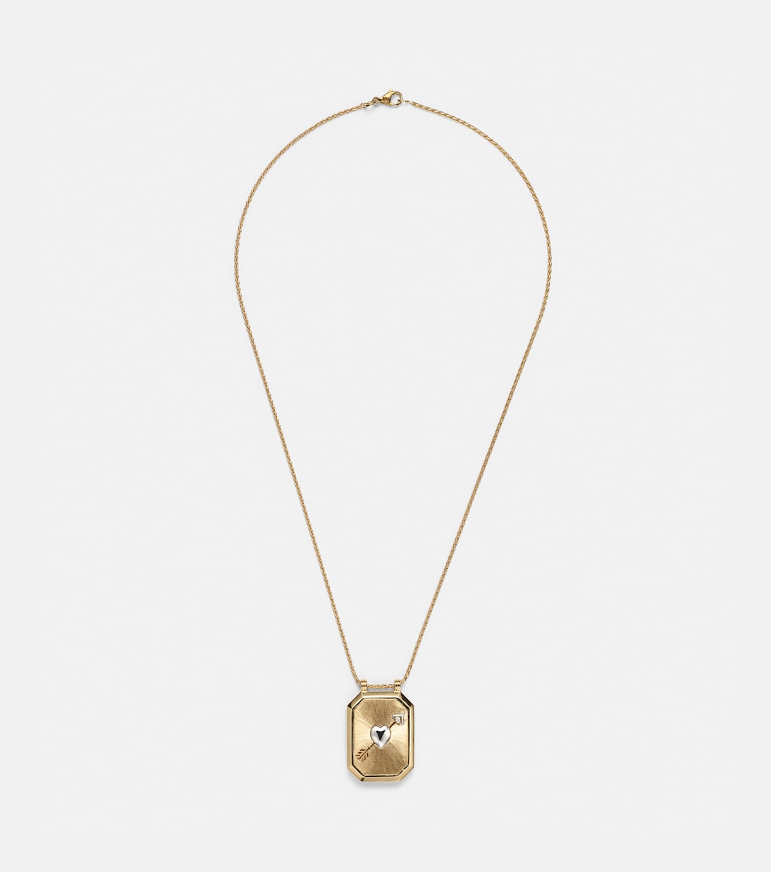 Halskette Cœur Percé aus 18kt Gelb- und Weißgold mit Diamanten | Marie Lichtenberg