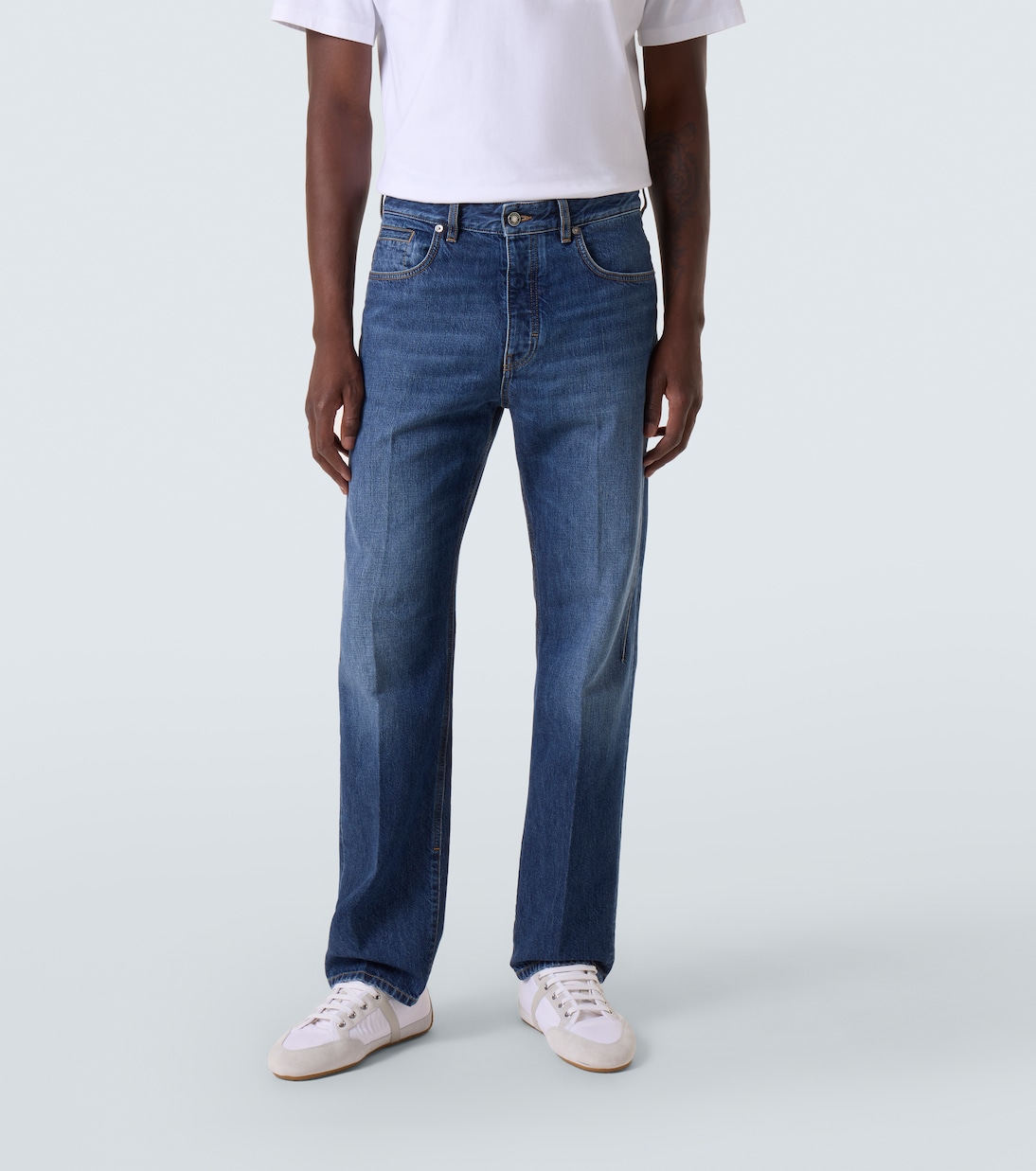 Faded mid-rise straight jeans | Givenchy