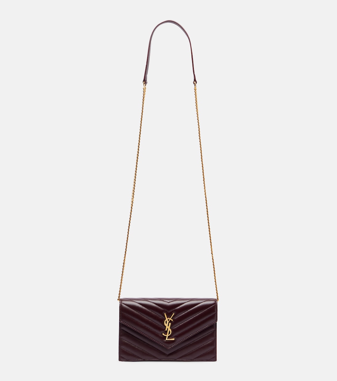 Cassandre Envelope leather wallet on chain | Saint Laurent