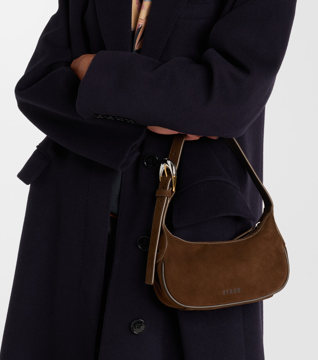 Owen suede shoulder bag | Staud