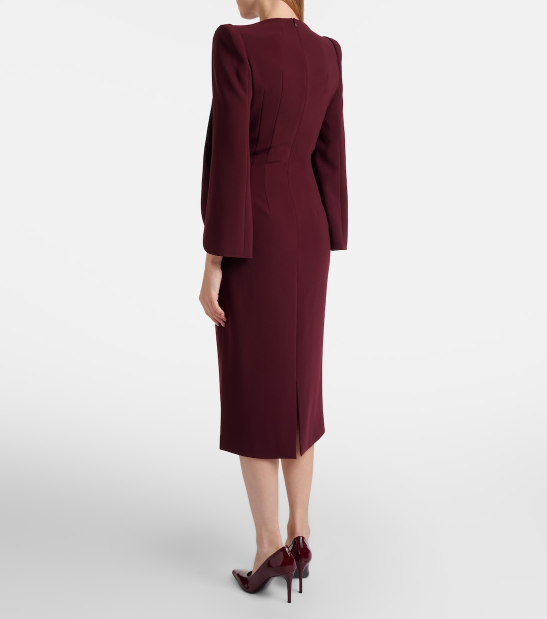 Love beaded crêpe midi dress | Jenny Packham