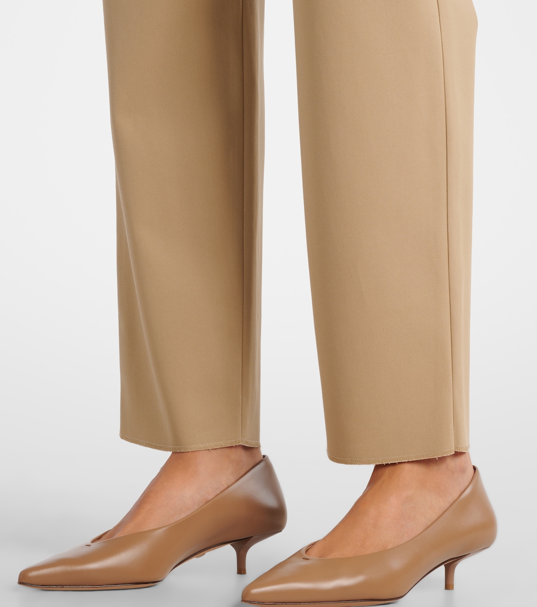 Dede pleated cotton slim pants | Max Mara