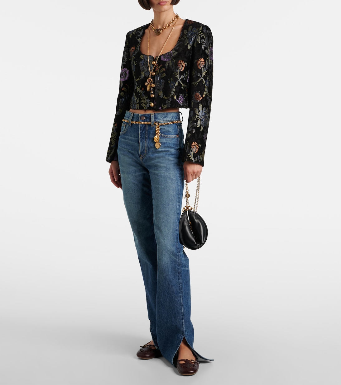 Cropped embroidered jacket | Chloé