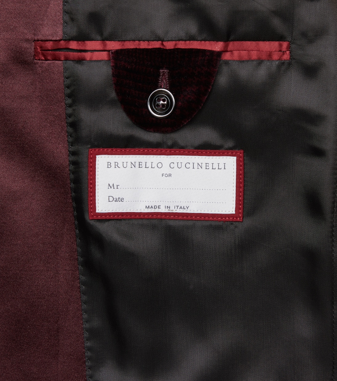Blazer de terciopelo de algodón | Brunello Cucinelli
