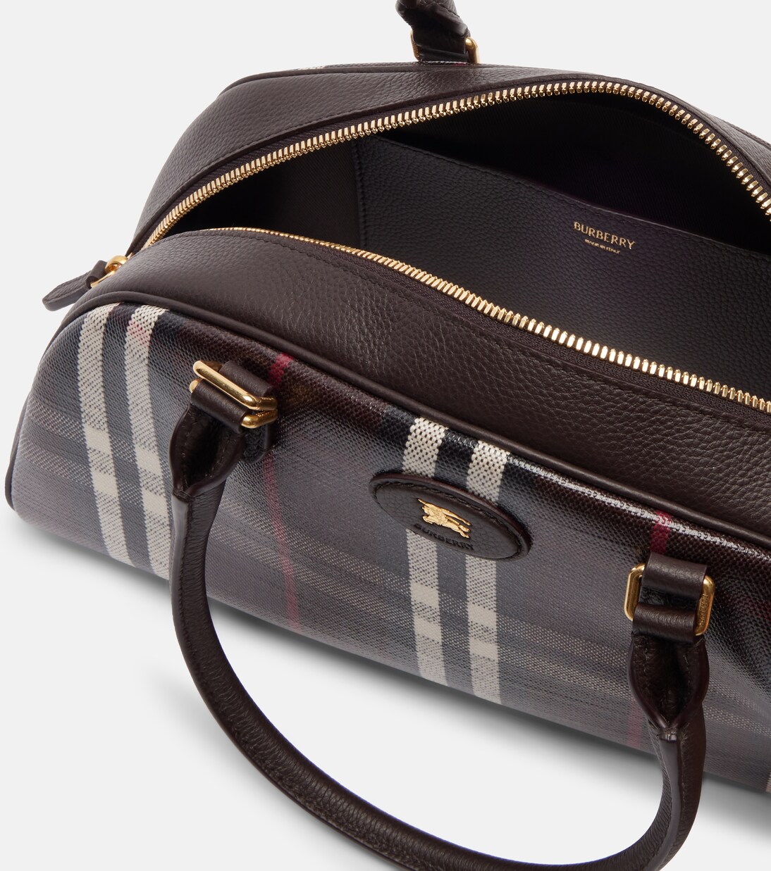 Highlands coated jacquard tote bag | Burberry