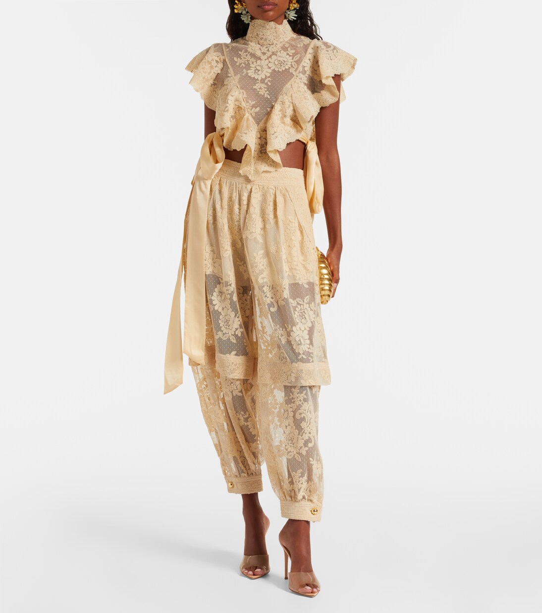 Hypnotic ruffled lace top | Zimmermann