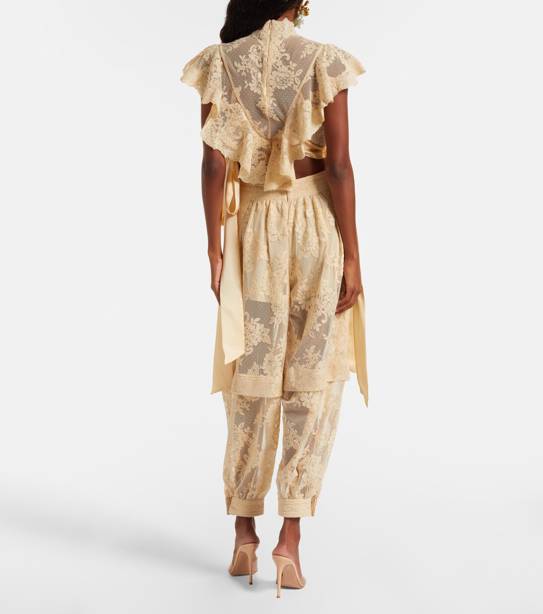 Hypnotic ruffled lace top | Zimmermann