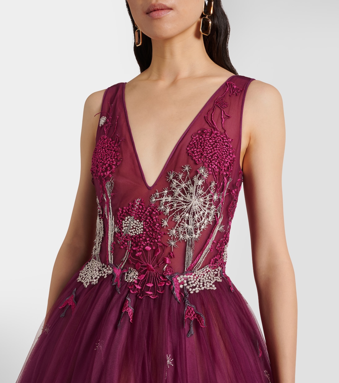 Vestido de fiesta adornado | Costarellos