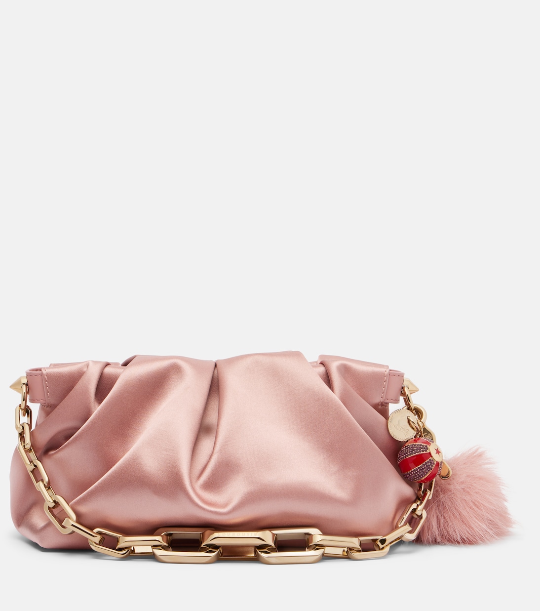 Eva Small crêpe satin clutch | Christian Louboutin