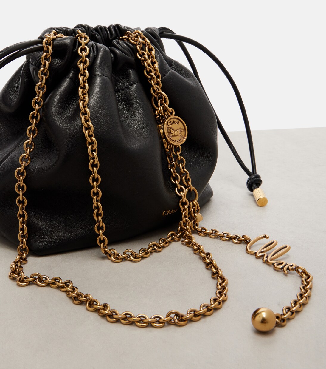 Chloé Icons Mini leather bucket bag | Chloé