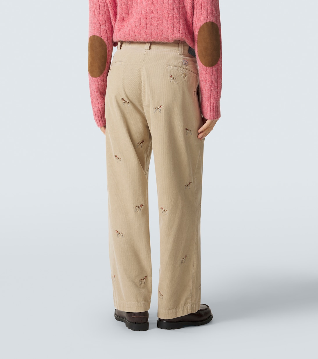 Embroidered cotton corduroy straight pants | Polo Ralph Lauren