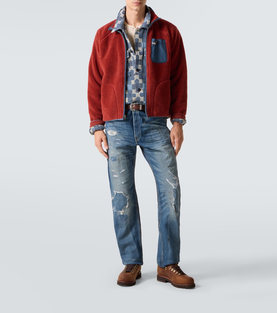 Wool-blend fleece jacket | RRL