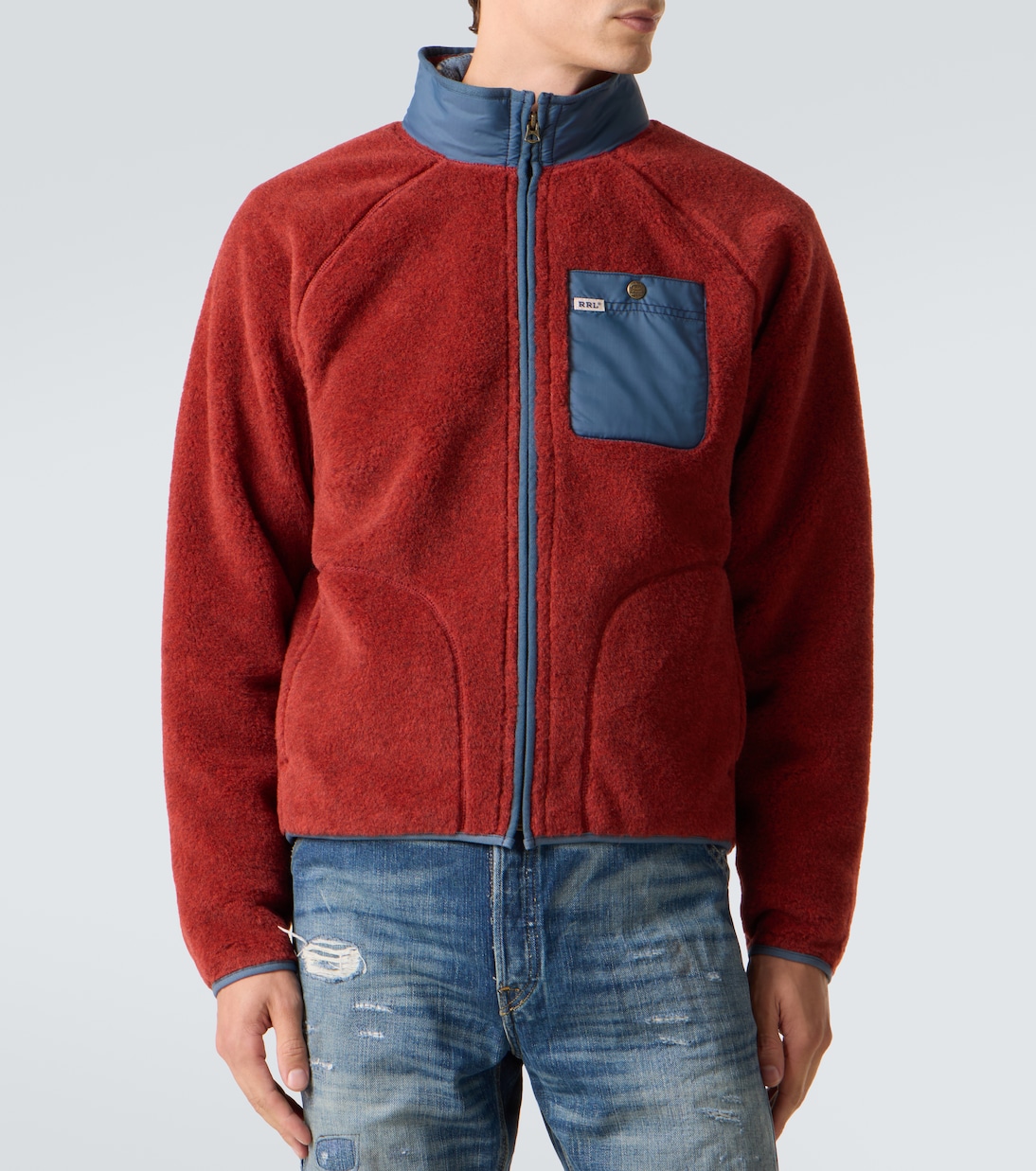 Wool-blend fleece jacket | RRL