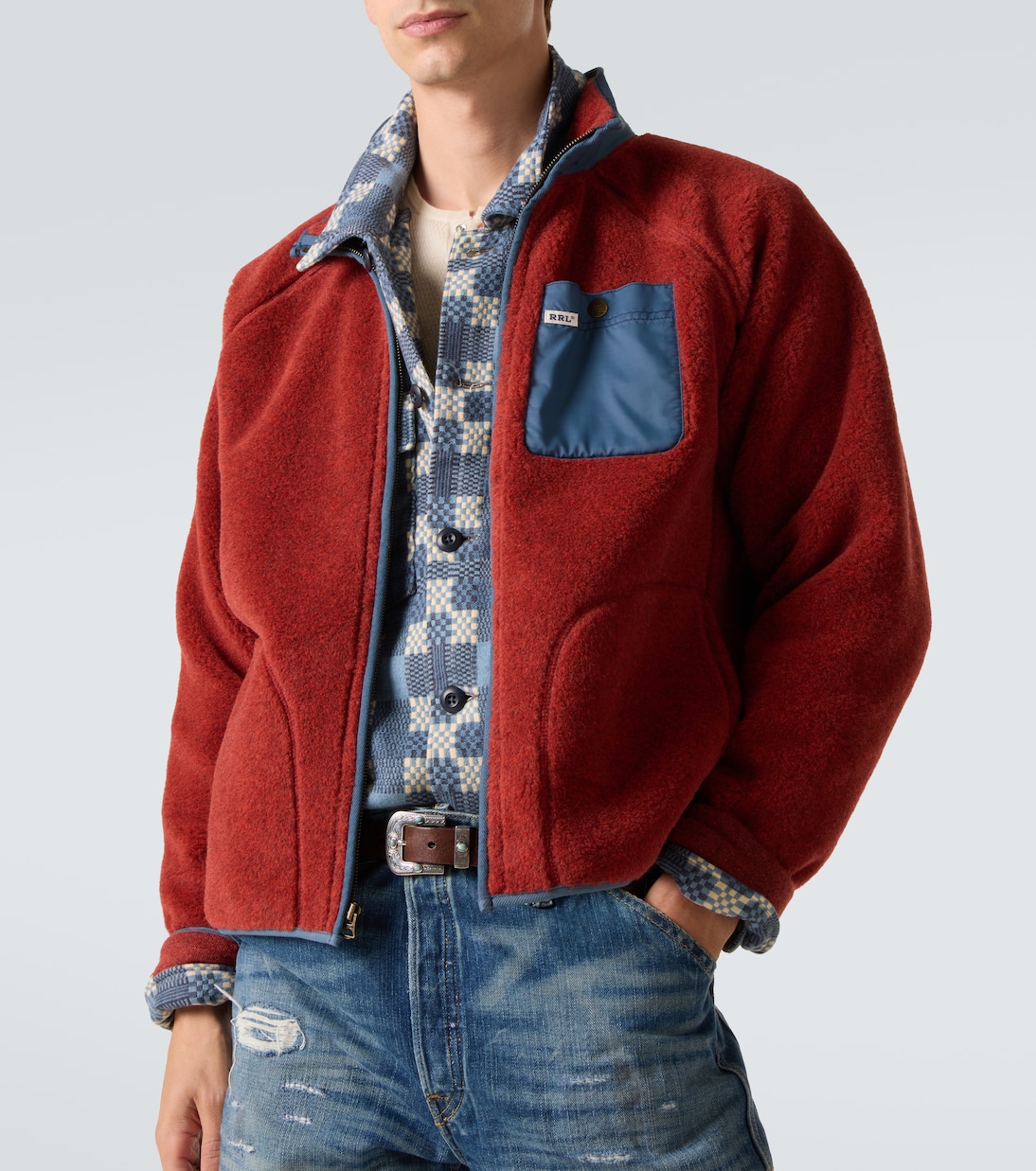 Wool-blend fleece jacket | RRL