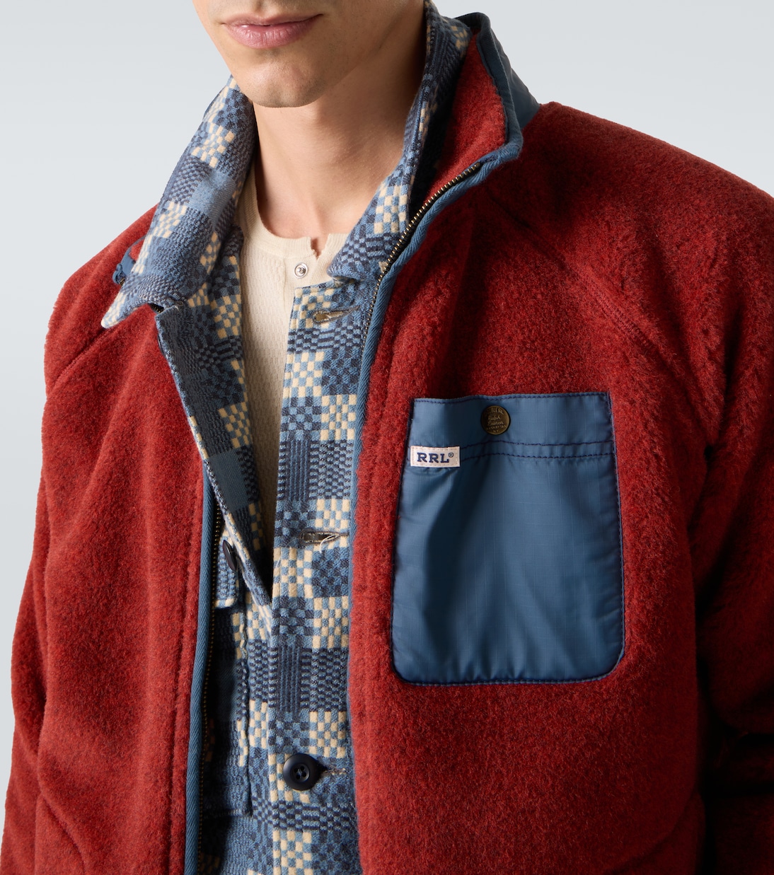 Wool-blend fleece jacket | RRL